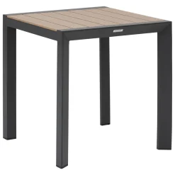 Table de jardin ÉVASION Effet bois Honey & Graphite