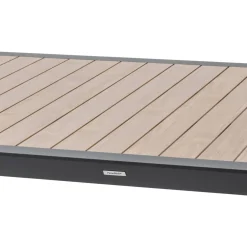 Table de jardin ÉVASION Effet bois Honey & Graphite