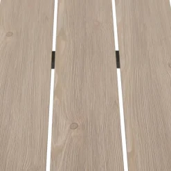 Table de jardin ÉVASION Effet bois Lin & Vert laurier