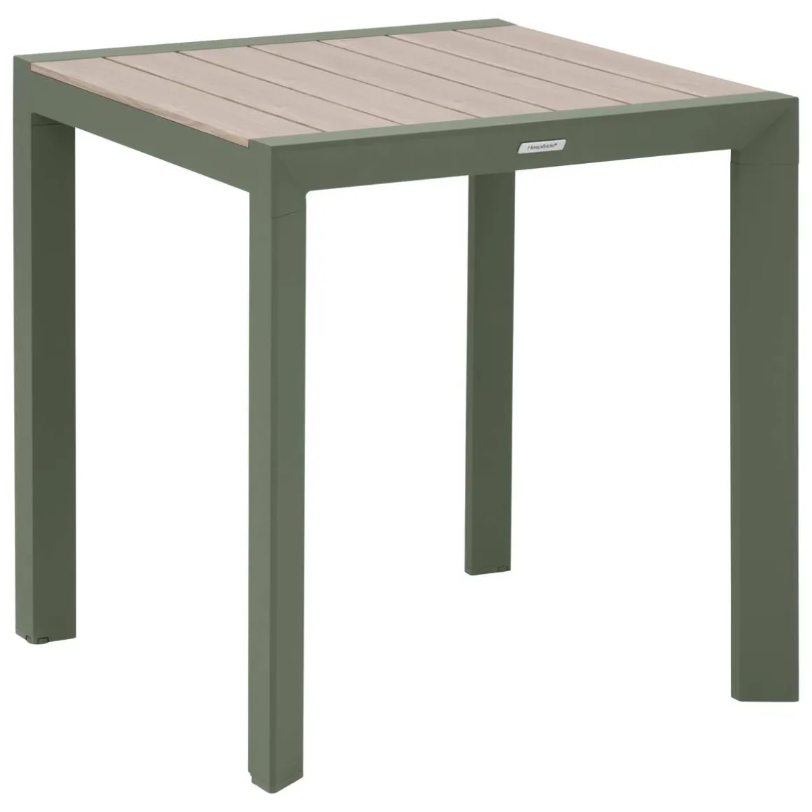 Table de jardin ÉVASION Effet bois Lin & Vert laurier
