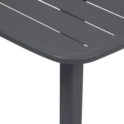 Table haute de jardin carrée ALEGORIA Graphite
