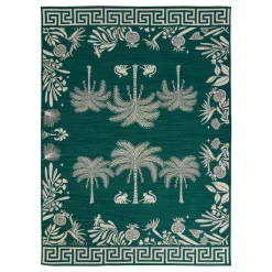 Tapis extérieur THE PALM RESORT Vert Foncé