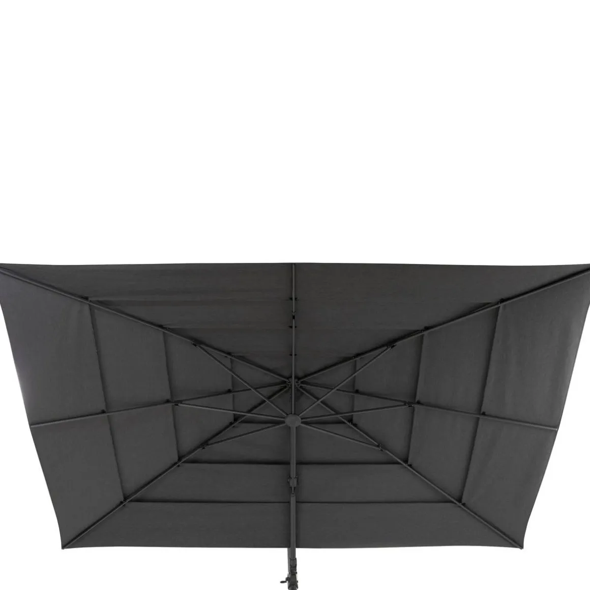 Toile de parasol carré MELHIA Anthracite
