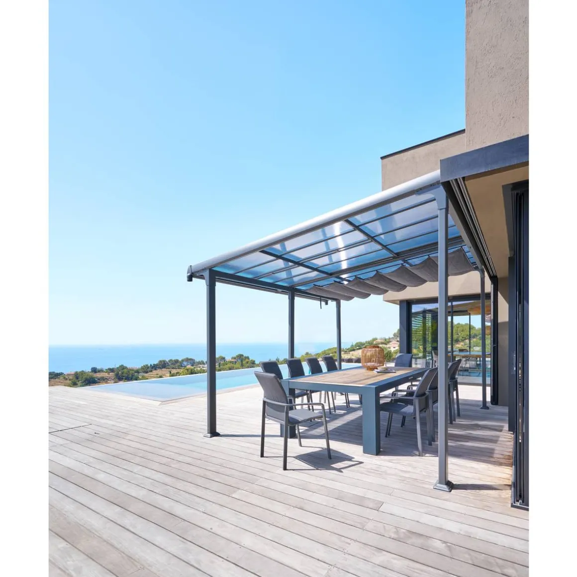 Toile de pergola ENOLIE Ardoise