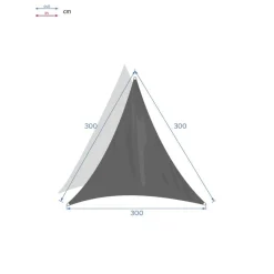 Voile d'ombrage triangulaire CURACAO Émeraude