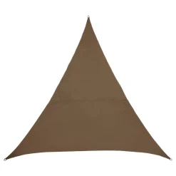 Voile d'ombrage triangulaire ELYORA Café