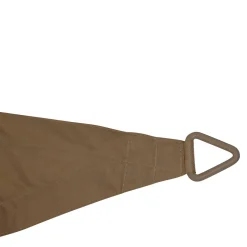 Voile d'ombrage triangulaire ELYORA Café