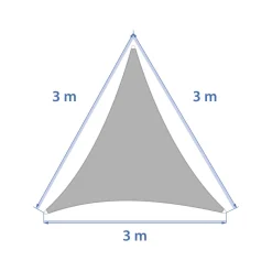 Voile d'ombrage triangulaire ELYORA Blé