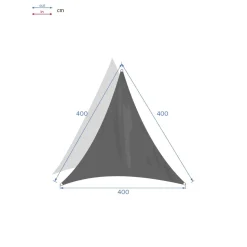 Voile d'ombrage triangulaire CURACAO Émeraude