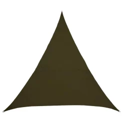 Voile d'ombrage triangulaire ELYORA Vert Laurier
