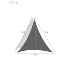 Voile d'ombrage triangulaire CURACAO Émeraude