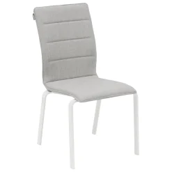 Chaise de jardin empilable DIESE Perle & Blanc