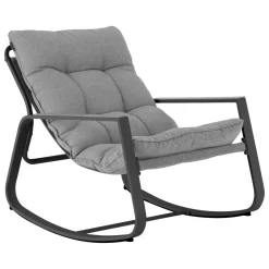 Fauteuil à bascule FELINIO Gris